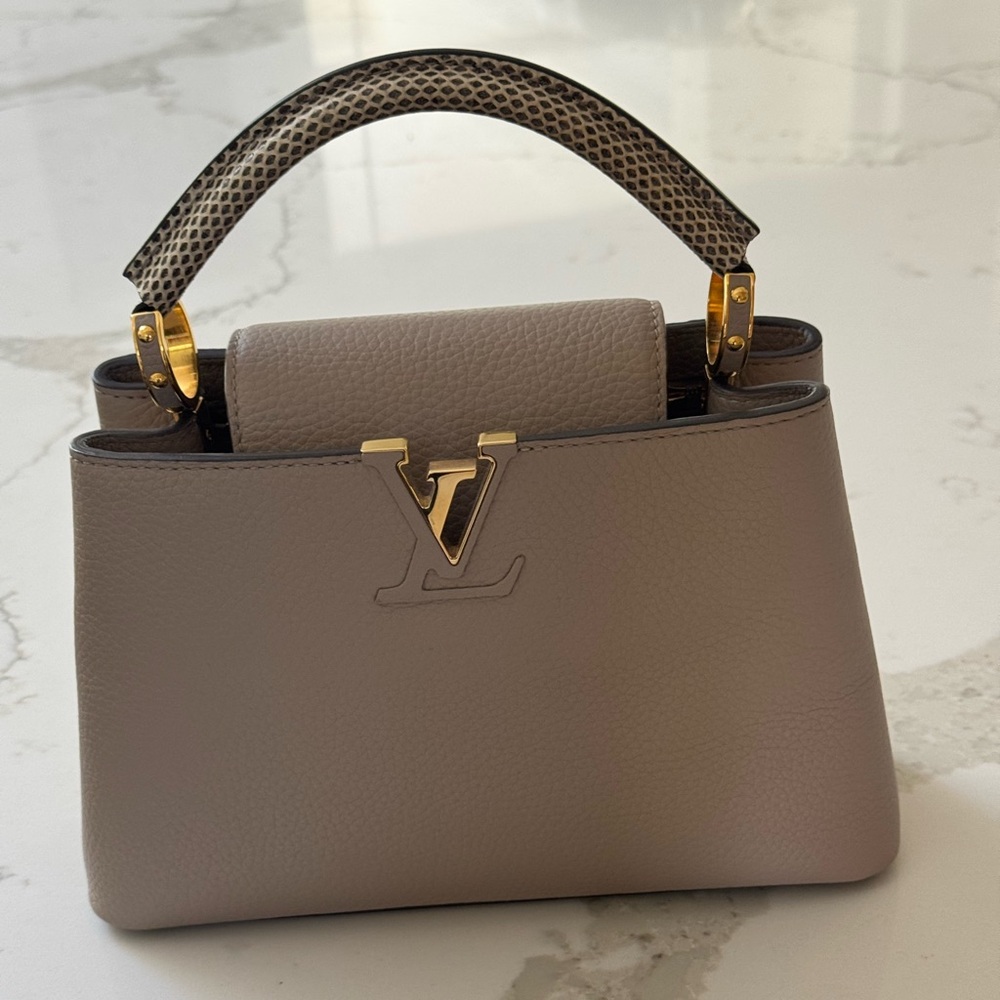 Lv Capucines Bb Python Handle - image 2